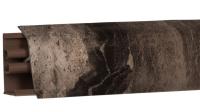 Плинтус LB-38, L=3000мм, мрамор бергамо темный в Саргатском - sargatskoe.katalogmebeli.com | фото 1