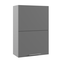 Ройс ВПГПМ 600 Шкаф верхний высокий Blum Aventos HF (Грей софт/корпус Серый) в Саргатском - sargatskoe.katalogmebeli.com | фото