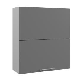 Ройс ВПГПМ 800 Шкаф верхний высокий Blum Aventos HF (Грей софт/корпус Серый) в Саргатском - sargatskoe.katalogmebeli.com | фото
