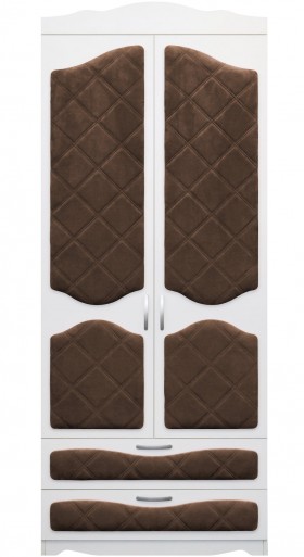 Шкаф 2-х створчатый с ящиками серии Иллюзия 08 Шоколад в Саргатском - sargatskoe.katalogmebeli.com | фото
