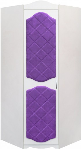 Шкаф угловой Иллюзия 32 Фиолетовый в Саргатском - sargatskoe.katalogmebeli.com | фото