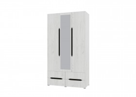 Шкаф 3-х створчатый с ящиками и зеркалом Вега (Прованс) в Саргатском - sargatskoe.katalogmebeli.com | фото