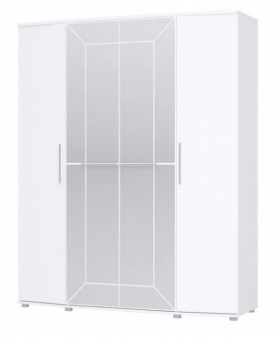 Шкаф 4х дверный Амели 1805 Белый в Саргатском - sargatskoe.katalogmebeli.com | фото