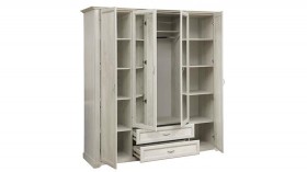 Шкаф для одежды "Сохо" (бетон пайн белый/2 ящика/зеркало) в Саргатском - sargatskoe.katalogmebeli.com | фото 6