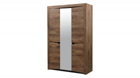 Шкаф для одежды "Лючия" (3-х дв.) (кейптаун/зеркало) в Саргатском - sargatskoe.katalogmebeli.com | фото