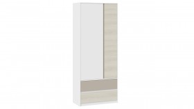 Шкаф для одежды комбинированный «Сканди» Дуб Гарден/Белый/Глиняный серый в Саргатском - sargatskoe.katalogmebeli.com | фото