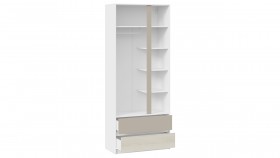 Шкаф для одежды комбинированный «Сканди» Дуб Гарден/Белый/Глиняный серый в Саргатском - sargatskoe.katalogmebeli.com | фото 2