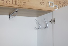 Шкаф для одежды «Оксфорд» (Ривьера/Белый с рисунком) в Саргатском - sargatskoe.katalogmebeli.com | фото 7
