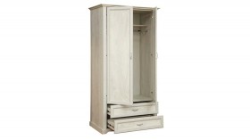 Шкаф для одежды "Сохо" (бетон пайн белый/2 ящика/зеркало) в Саргатском - sargatskoe.katalogmebeli.com | фото 3