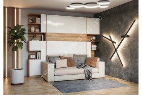 Шкаф-кровать с диваном Дина в Саргатском - sargatskoe.katalogmebeli.com | фото