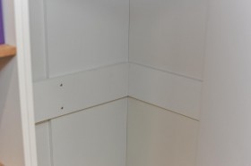 Шкаф угловой «Оксфорд» (Ривьера/Белый с рисунком) в Саргатском - sargatskoe.katalogmebeli.com | фото 5