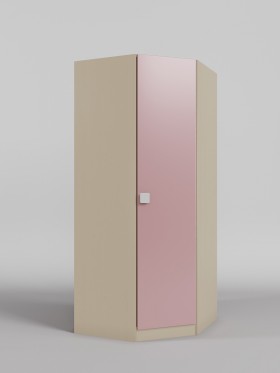 Шкаф угловой (угловая секция) Грэйси (Розовый/корпус Клен) в Саргатском - sargatskoe.katalogmebeli.com | фото 1