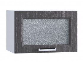 Шкаф верхний горизонтальный со стеклом 500, ШВГС 500 (Клен серый/корпус белый) в Саргатском - sargatskoe.katalogmebeli.com | фото