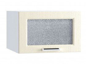 Шкаф верхний горизонтальный со стеклом 510, ШВГС 510 (Клен крем/корпус белый) в Саргатском - sargatskoe.katalogmebeli.com | фото