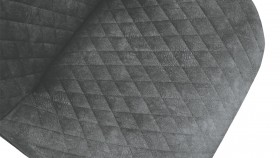 Стул «Оливер» К3 Черный/Микровелюр Wellmart Graphite в Саргатском - sargatskoe.katalogmebeli.com | фото 3