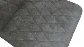 Стул «Стенли» К1С Черный муар/Микровелюр Wellmart Graphite в Саргатском - sargatskoe.katalogmebeli.com | фото 3