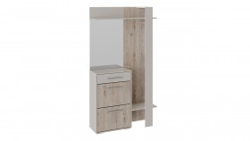 Шкаф для одежды «Нуар» тип 1 Фон серый/Дуб сонома в Саргатском - sargatskoe.katalogmebeli.com | фото 2