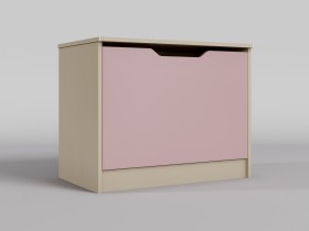 Ящик для игрушек Грэйси (Розовый/корпус Клен) в Саргатском - sargatskoe.katalogmebeli.com | фото