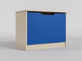 Ящик для игрушек Скай (Синий/корпус Клен) в Саргатском - sargatskoe.katalogmebeli.com | фото