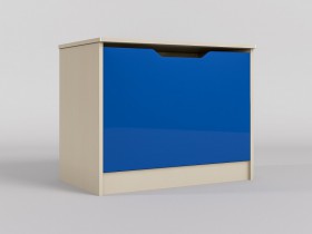 Ящик для игрушек Скай люкс (Синий/корпус Клен) в Саргатском - sargatskoe.katalogmebeli.com | фото