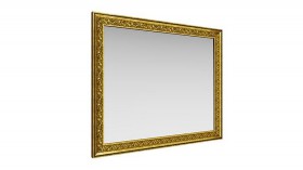 Зеркало навесное "Айрум"/(дуб кальяри / профиль: золото с орнаментом) в Саргатском - sargatskoe.katalogmebeli.com | фото